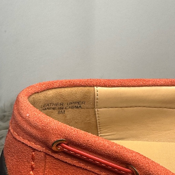 8M Orange Womens Moccasins Talbots - Picture 4 of 4